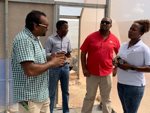 Farmers receiving agricultural training at Grace Agro Processors in Jamaica